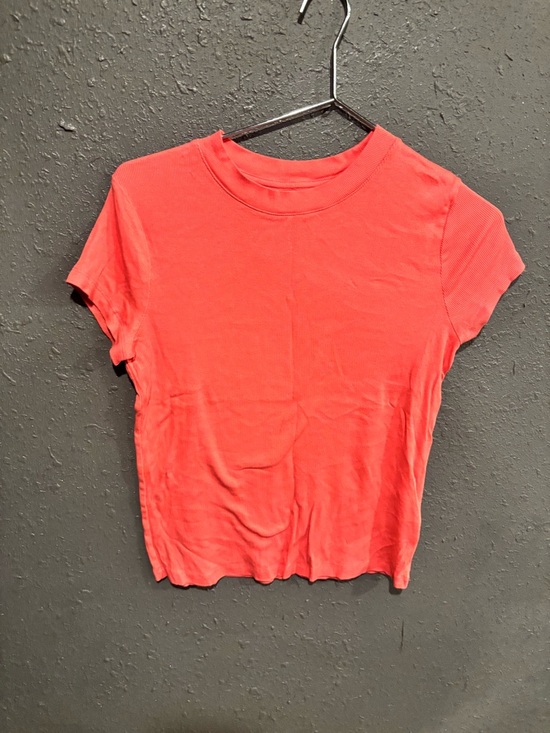 a new day Tops - Women’s a new day Short Sleeve Crewneck Top in Coral Pink